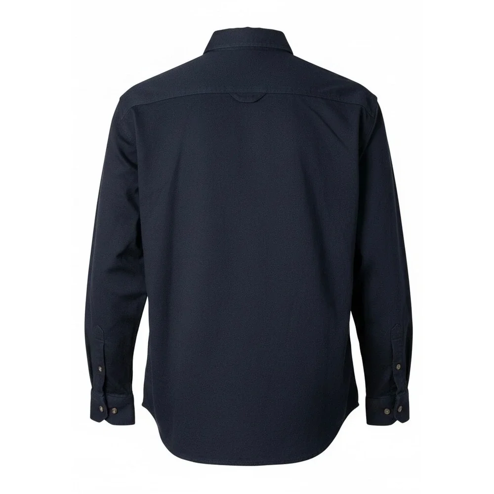 Carhartt FR Flame Resistant Work Shirt Navy Blue Size Large Style 294 20 Cat 2 - Picture 3 of 13
